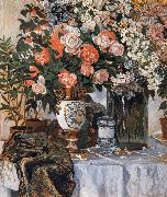 Alexander Yakovlevich GOLOVIN Rose and China oil on canvas